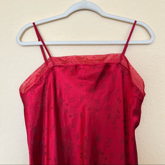 Jaclyn Smith Studio Intimates // Long Slip Dress // Ruby Red // L - Picture 2 of 8